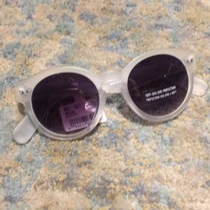 Clear rimmed sunglasses